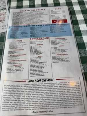 Menu photo 1 Rodeo Goat Dallas, TX