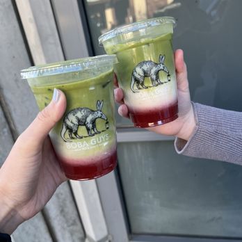 Boba Guys - strawberry matcha latte - Coffee & Tea Near Me - Oakland, California Boba Guys - strawberry matcha latte - Coffee & Tea Near Me - Oakland, California