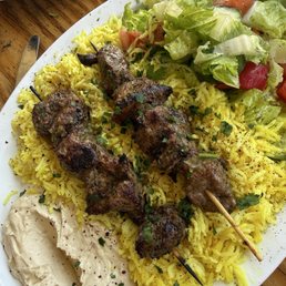 Lamb kebab plate Lamb kebab plate