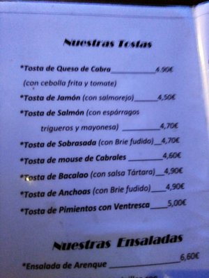 Menu photo 5 Danny's Jazz Madrid, M