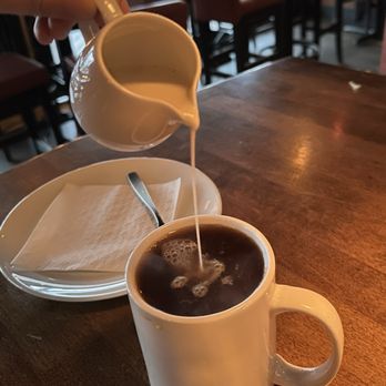 Cactus Club Cafe - no café lattes, mochas, or matcha drinks here, just regular or decaf coffee--but at least they have oat milk. - Canadian (New) Near Me - Delta, British Columbia