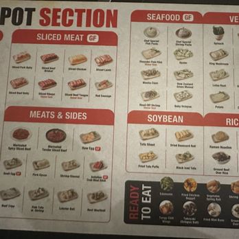 Jpot - Menu for hot pot - Hot Pot Near Me - San Antonio, Texas