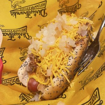 Dirty Frank's Hot Dog Palace - Chili Dog 1 - Hot Dogs Near Me - Columbus, Ohio Dirty Frank's Hot Dog Palace - Chili Dog 1 - Hot Dogs Near Me - Columbus, Ohio