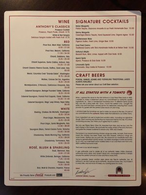 Menu photo 1 Anthony's Coal Fired Pizza & Wings Wilmington, DE