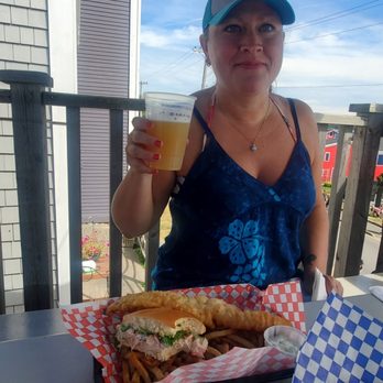 The South Shore Fish Shack - Fish and chips lobster sandwich half. - Seafood Near Me - Lunenburg, Nova Scotia The South Shore Fish Shack - Fish and chips lobster sandwich half. - Seafood Near Me - Lunenburg, Nova Scotia
