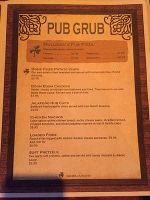Menu photo 7 TJ Mulligan's Memphis, TN Menu photo 7 TJ Mulligan's Memphis, TN