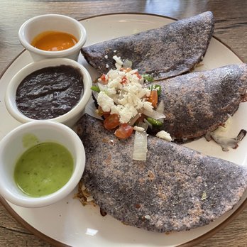 Cielito Cafe - Blue Corn Quesadilla with Chicken - Breakfast & Brunch Near Me - Houston, Texas