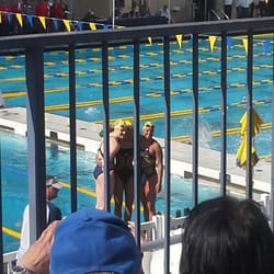 Spieker Aquatics Complex - Missy Franklin on the left with her Cal teammates.