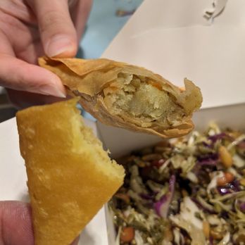 Urban Burma - Golden tofu triangles and samosa - Burmese Near Me - Aurora, Colorado