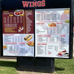 Touchdown Wings - Atlanta - Drive through menu. Don't play with them!!