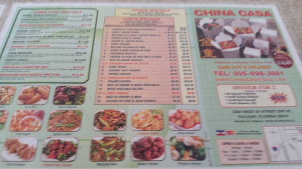 Menu photo 4 China Casa Hialeah, FL