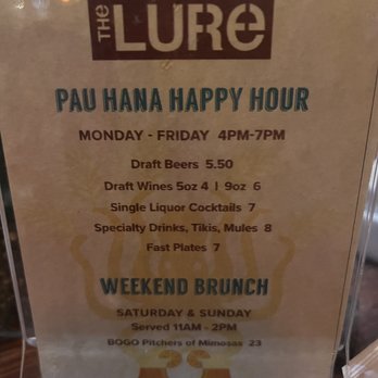 The Lure - Happy Hour 4-7 M-F - Pool Halls Near Me - Saint Petersburg, Florida