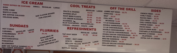 Menu photo 3 The Big Dipper Crivitz, WI