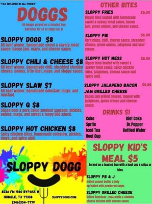Menu photo 1 Sloppy Dogg Humble, TX Menu photo 1 Sloppy Dogg Humble, TX