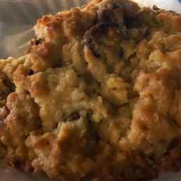 a piece of cookie on a plate a piece of cookie on a plate
