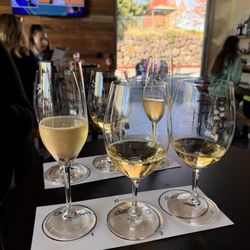 At our table, this is our wine fights. They had some decent pours we got it after our wine or run 5k!
