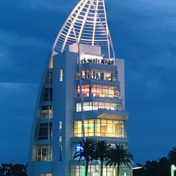 Exploration Tower - At night. They had fireworks on July 2 so we were waiting for them here. - Observatories Near Me - Cape Canaveral, Florida