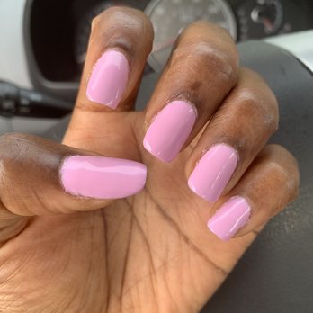 Color Up Nail Bar - Left hand of gel color change. - Nail Salons Near Me - Raleigh, North Carolina