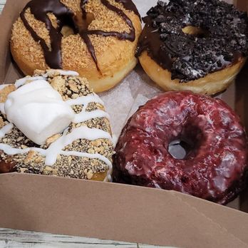 Sugar Shack Donuts - Oreo, vegan, Samoa vegan, Smores and the Red Velvet cake. - Donuts Near Me - Midlothian, Virginia