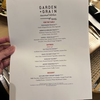 Garden Grain - Menu for party - Diners Near Me - Aurora, Colorado