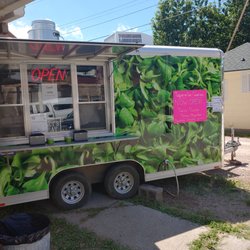 Taqueria Las Camelinas - Our food truck, next to our indoor seating area.