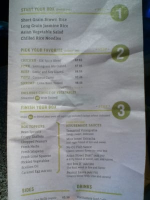 Menu photo 7 Asian Box Mountain View, CA