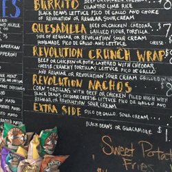 Revolution Cafe - The Revolution Crunch Wrap is like Taco Bell's, but better. High praise.