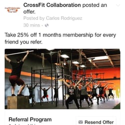 CollaboFit - Great referral program offered to help enhance your experience by making it affordable for all your friends and relatives.