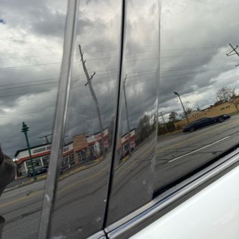Great Lakes Auto Collision - Blemish from paint over spray - Body Shops Near Me - Homer Glen, Illinois Great Lakes Auto Collision - Blemish from paint over spray - Body Shops Near Me - Homer Glen, Illinois
