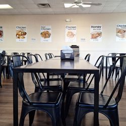 Kokio Chicken - Dining area and "example" photos.