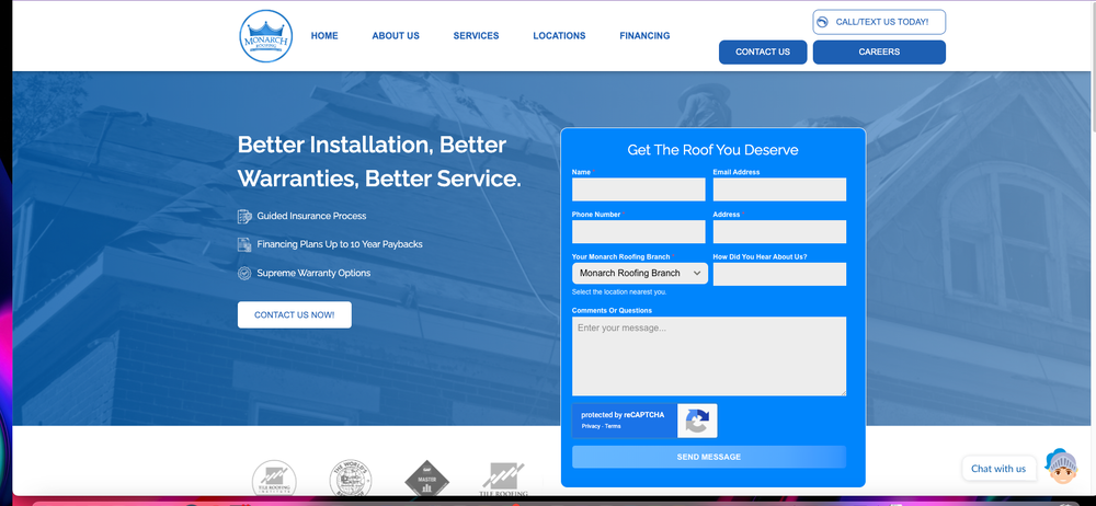 Slide of FirstLine Roofing