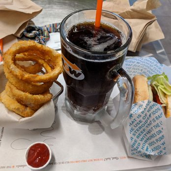 A&W - Mozza burger, with onion rings and a diet root beer - Fast Food Near Me - Mississauga, Ontario A&W - Mozza burger, with onion rings and a diet root beer - Fast Food Near Me - Mississauga, Ontario