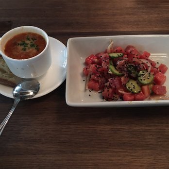 Postino Heights - Ahi tuna and a cup of soup of the day - Wine Bars Near Me - Houston, Texas Postino Heights - Ahi tuna and a cup of soup of the day - Wine Bars Near Me - Houston, Texas