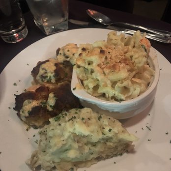 Angelina's Ristorante & Wine Bar - Baked Stuffed Jumbo Shrimp w/lobster Mac & Cheese & mashed potatoes - Italian Near Me - Ogunquit, Maine Angelina's Ristorante & Wine Bar - Baked Stuffed Jumbo Shrimp w/lobster Mac & Cheese & mashed potatoes - Italian Near Me - Ogunquit, Maine