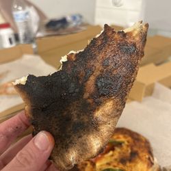 Bella Mia Pizza - Burnt calzone.