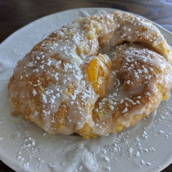 Over Easy Cafe - Giant home made sticky orange roll - Breakfast & Brunch Near Me - Sanibel, Florida