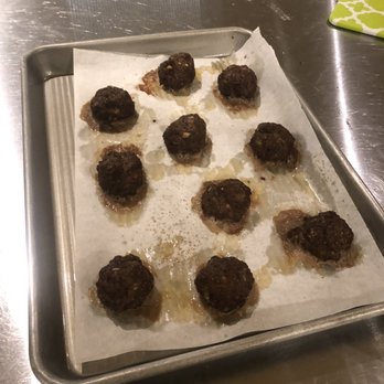 Taste Buds Kitchen - Making meatballs in oven - Cooking Classes Near Me - Miami, Florida Taste Buds Kitchen - Making meatballs in oven - Cooking Classes Near Me - Miami, Florida