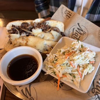 The Matt Bar And Grill - Prime Rib French Dip Sandwich with slaw - American Near Me - Omaha, Nebraska