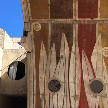 Arcosanti - Detailed painting in the main covered common area - Tours Near Me - Mayer, Arizona
