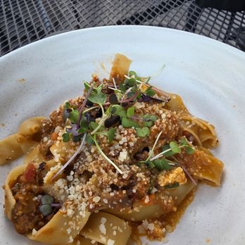The Loft Restaurant - Braised Duck Ragu (half portion since I shared) - American Near Me - Zionsville, Indiana The Loft Restaurant - Braised Duck Ragu (half portion since I shared) - American Near Me - Zionsville, Indiana