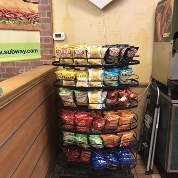Subway - a display of chips and other snacks - Sandwiches Near Me - Ames, Iowa Subway - a display of chips and other snacks - Sandwiches Near Me - Ames, Iowa