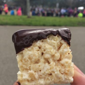 Hot Chocolate 15k/5k - Rice Krispy that I dipped in the chocolate - Races & Competitions Near Me