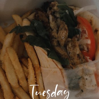 Cosmos Café - Jerk Chicken Pita Sandwich Combo - Greek Near Me - Wauwatosa, Wisconsin Cosmos Café - Jerk Chicken Pita Sandwich Combo - Greek Near Me - Wauwatosa, Wisconsin