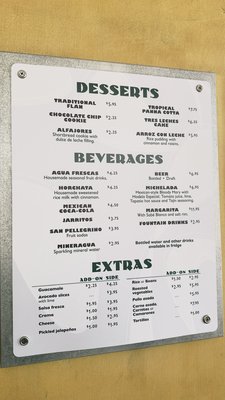 Menu photo 5 Cactus Taqueria Oakland, CA