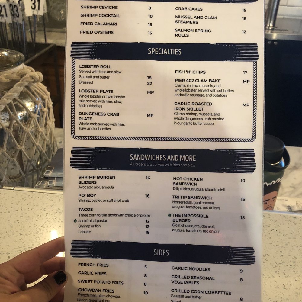 Pier 402 - Small plates and Specialities. - Seafood Near Me - San Jose, California Pier 402 - Small plates and Specialities. - Seafood Near Me - San Jose, California