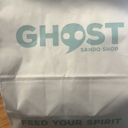 The bag -- Get Ghosted for great sandwiches The bag -- Get Ghosted for great sandwiches