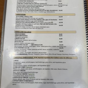 Patagonia Empanadas - Menu - Empanadas Near Me - Orange, California
