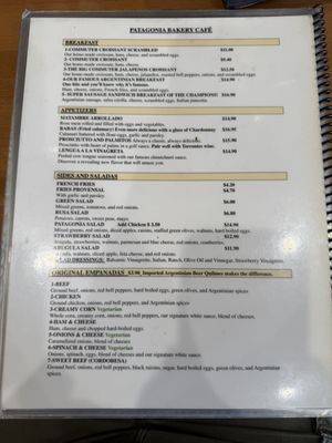 Menu photo 1 Patagonia Empanadas Orange, CA