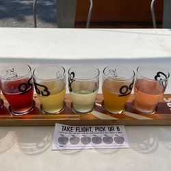 OSB Ciderworks - Flight (with corresponding cider numbers)