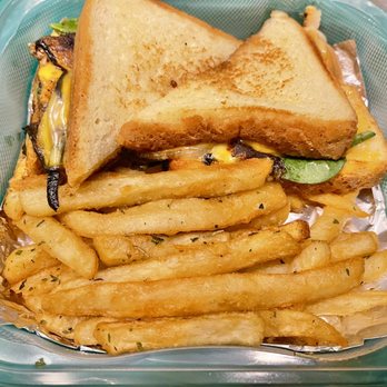 Cafe 1908 - Salmon Melt w/ fries - Seafood Near Me - Baltimore, Maryland